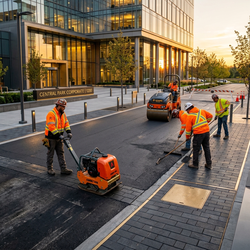 Pavement paving and masonry work